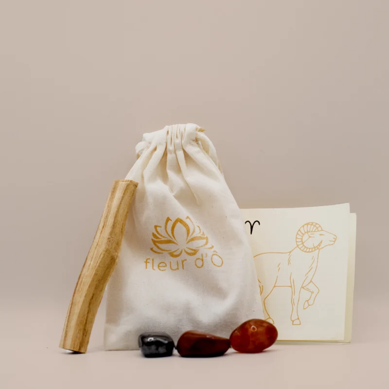 Pochon Astro - Bélier - Fleur d'Ô