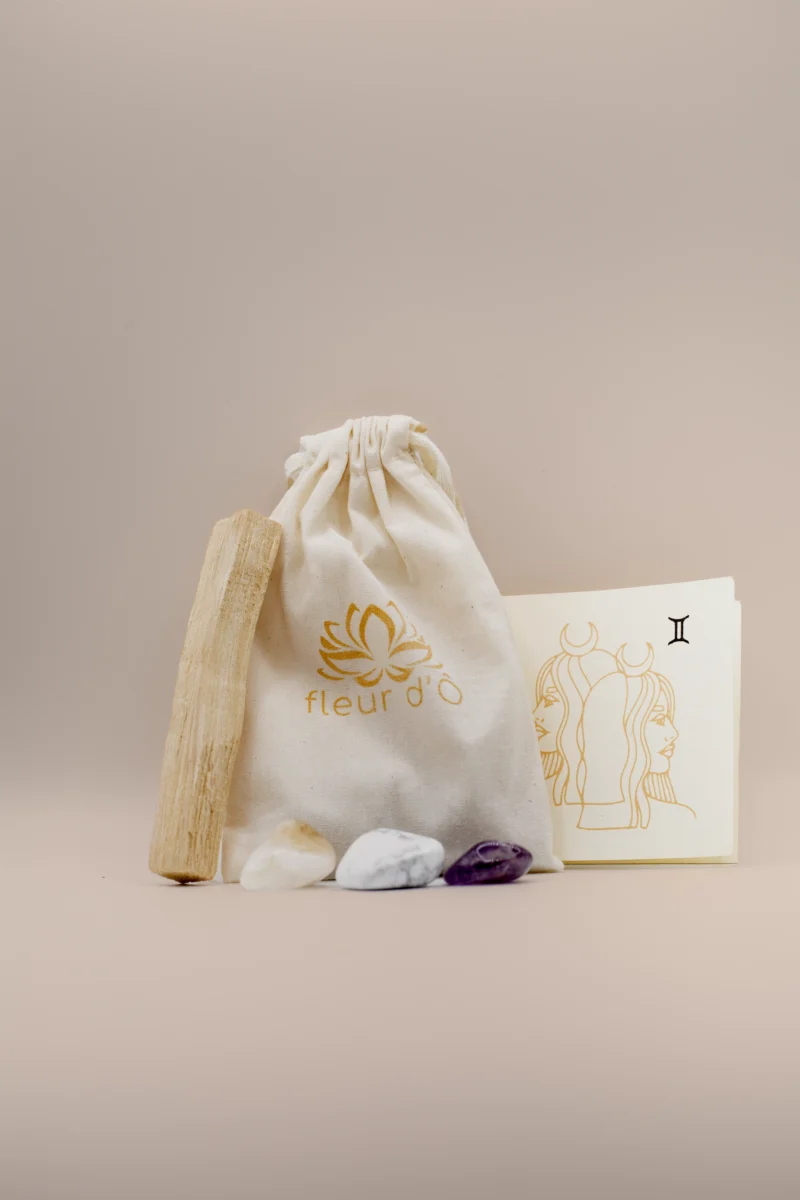 Pochon Astro - gémeaux - Fleur d'Ô