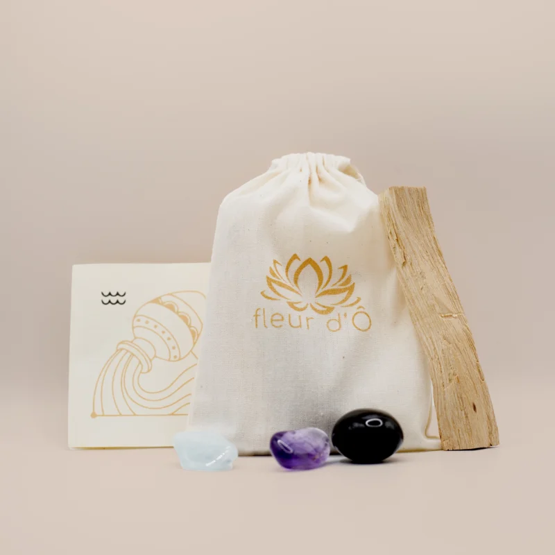 Pochon Astro - Verseau - Fleur d'Ô